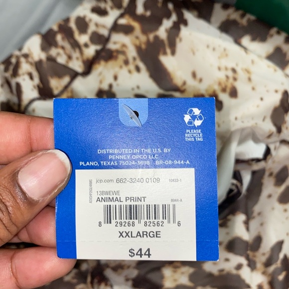 Arizona Jean CO Animal Print Blouse - Picture 8 of 8